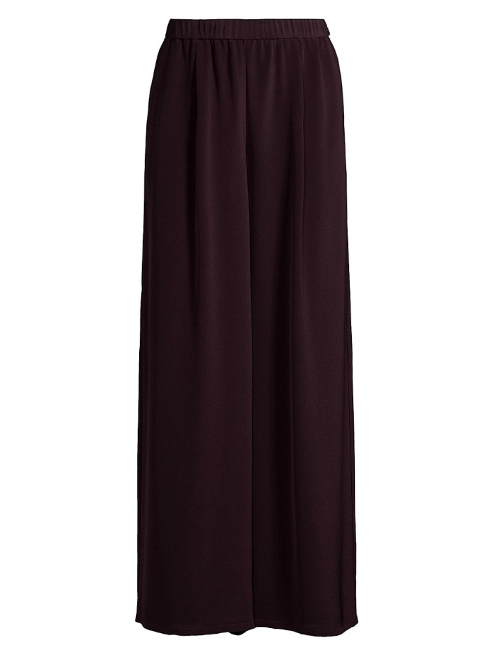 EILEEN FISHER Silk Double Crepe Wide-Leg Pants in Cassis Size Medium M NWOT